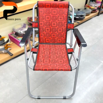 صندلی تاشو برزنتی ساحلی 9 فنره - Image 3