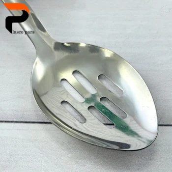 ملاقه استیل بیضی دسته چوبی XH-719 718 - Image 2