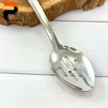 ملاقه استیل بیضی دسته چوبی XH-719 718 - Image 5