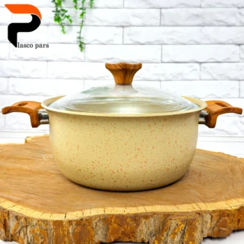 قابلمه 24 ونیز دسته چوبی درب پیرکس کاپوچینو هاناتک - Image 6