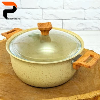 قابلمه 24 ونیز دسته چوبی درب پیرکس کاپوچینو هاناتک - Image 4