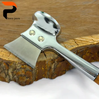 بیفتک کوب کروم دو طرفه دسته چوبی بدیس - Image 2