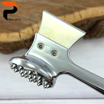 بیفتک کوب کروم دو طرفه دسته چوبی بدیس - Image 6