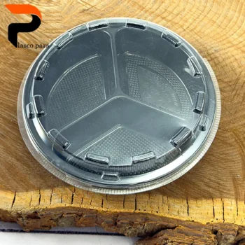 ظرف گرد 3 خانه یکبار مصرف 703