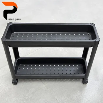 استند ترولی 2 طبقه چرخدار رویال