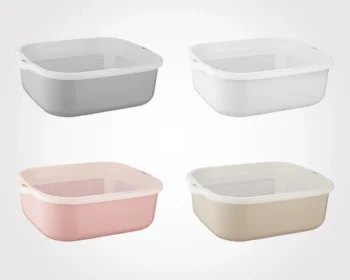 سرویس 8 پارچه آبکش لگن نسیم لیمون - Image 3