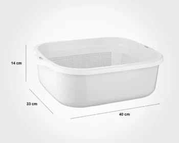 سرویس 8 پارچه آبکش لگن نسیم لیمون - Image 4