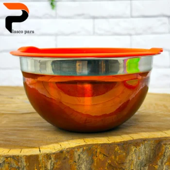 کاسه استیل رنگی درب رنگی سایز 1 - Image 2