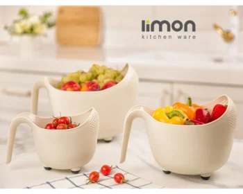 ست برنج شوی دسته دار لیمون - Image 7