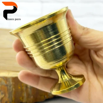 هاون برنجی پایه دار ارتفاع 7.5 - Image 3