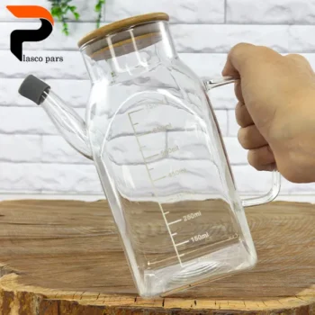 جاروغنی پیرکس مربع 750 میل درب بامبو - Image 3