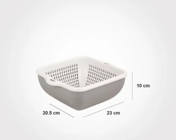 ست کاسه و آبکش 4 گوش 3 سایز لیمون - Image 5