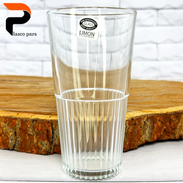 لیوان شیشه ای 500 میل لیمون