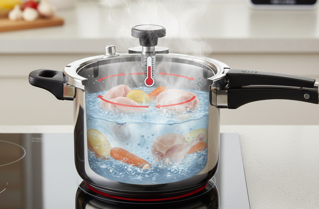 طرز استفاده از زودپز قابلمه ای