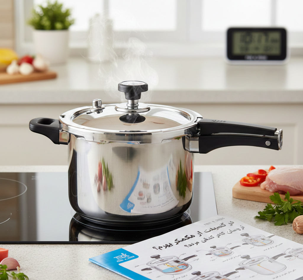 طرز استفاده از زودپز قابلمه ای