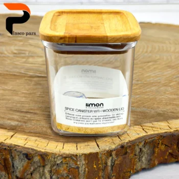 جا ادویه 4گوش درب چوبی 3 سارینا لیمون