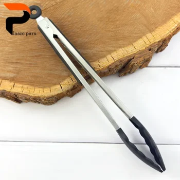 انبر استیل بلند لبه سیلیکونی