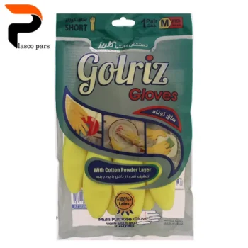 دستکش خانگی M کوتاه گلریز