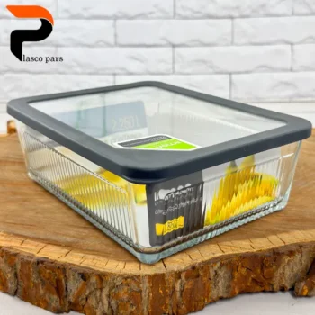 ظرف شیشه ای 2.25 شیاردار لیمون - Image 13