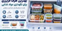 بهترین مدل ظرف فریزر برای نگهداری مواد غذایی