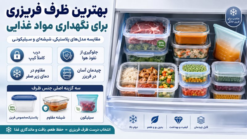 بهترین مدل ظرف فریزر برای نگهداری مواد غذایی