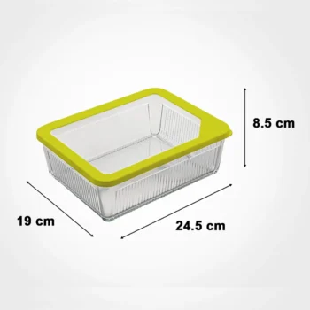 ست ظرف شیاردار مستطیل لیمون - Image 9