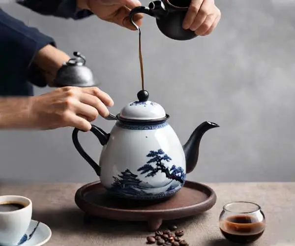 طرز تهیه قهوه با قوری چینی