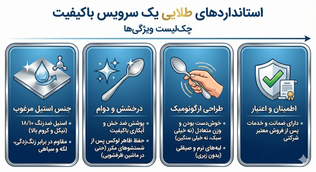 بهترین مارک قاشق چنگال ایرانی